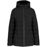 Alex Varga Iveroc Ladies Jacket Black – Fashion Fit, Fully Padded Quilted Outer, Detachable Hood, Storm Cuffs, Concealed Zip Welt Pockets, Plush Fleece Inner, Branded Zip Puller | Usbandmore