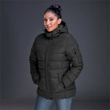 Alex Varga Montpellier Ladies Jacket   – 100% Polyester – Full Zip, Detachable Hood, Wind Placket, Mock Zip Pocket, Knitted Storm Cuffs, Sealed Sleeve Zip | Usbandmore