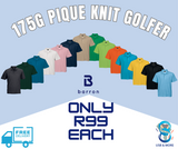 175g Kiddies Pique Knit Golfer - Barron - USB & MORE
