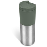 Kooshty Typhoon Double Wall Tumbler – Moss Green Lid – 450ml Stainless Steel & PP – Flip-Top Lid, Car Cup Holder Compatible, Eco-Friendly Gift | Usbandmore