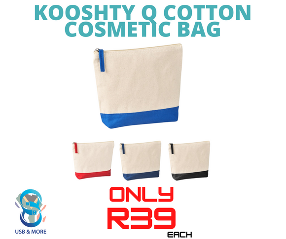 Kooshty Q Cotton Cosmetic Bag - USB & MORE