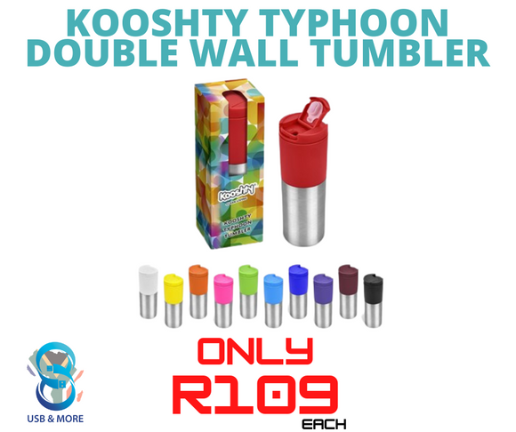 Kooshty Typhoon Double Wall Tumbler - USB & MORE