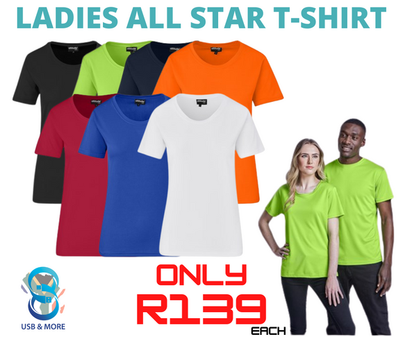 Ladies All Star T-Shirt - USB & MORE