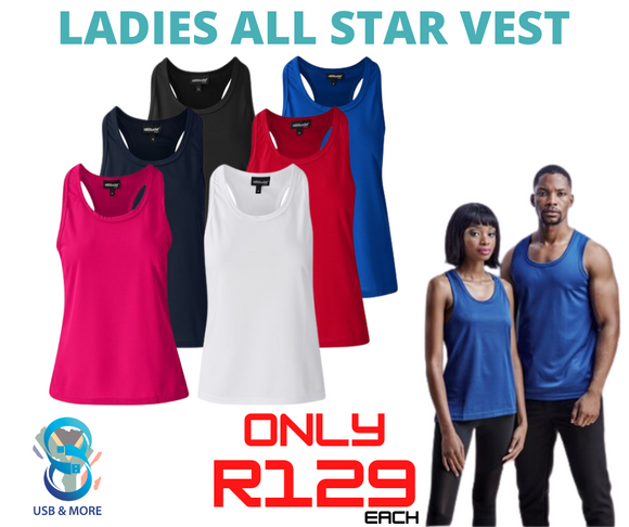 Ladies All Star Vest - USB & MORE