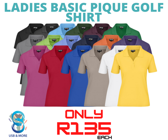 Ladies Basic Pique Golf Shirt  (More Colours)|usbandmore