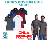 Ladies Boston Golf Shirt - USB & MORE