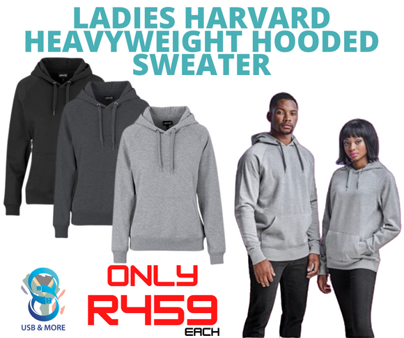 Ladies Harvard Heavyweight Hooded Sweater - USB & MORE