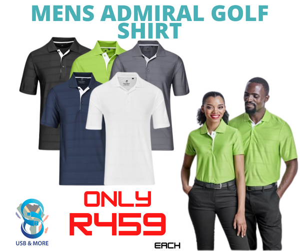 Mens Admiral Golf Shirt usbandmore USB MORE