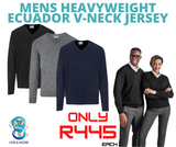 Mens Heavyweight Ecuador V-Neck Jersey - USB & MORE