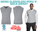 Mens Sleeveless Peru V-Neck Jersey - USB & MORE