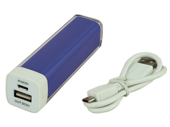 Handy Power Bank Navy – 2200mAh Lithium-Ion Battery – Compact Design, Rapid Charge, Long Life Cycle | Usbandmore