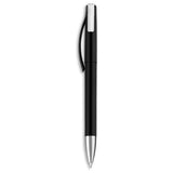 Altitude Matrix Ball Pen Black – Stylish Plastic Barrel with Silver Accents on Tip & Clip – Smooth Writing, Affordable Promo Pen, Black German Ink | Usbandmore