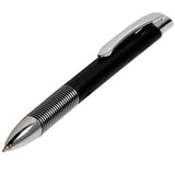 Altitude Magnum Ball Pen Black – Sleek Sprayed Plastic Barrel, Ribbed Aluminium Grip – Slim Profile, Chromed Finish, Black German Ink | Usbandmore