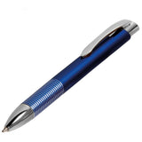 Altitude Magnum Ball Pen Blue – Sleek Sprayed Plastic Barrel, Ribbed Aluminium Grip – Slim Profile, Chromed Finish, Black German Ink | Usbandmore