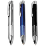Altitude Magnum Ball Pen – Sleek Sprayed Plastic Barrel, Ribbed Aluminium Grip – Slim Profile, Chromed Finish, Black German Ink | Usbandmore