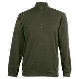 Mens Quinn Quarter Zip Sweater - Barron Olive |usbandmore
