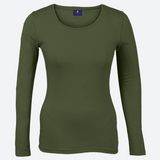 145g Ladies Long Sleeve T-shirt - Barron Red Barron |USBANDMORE