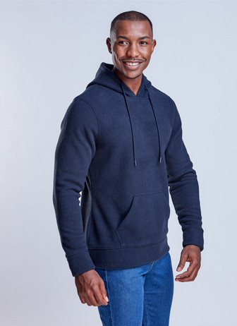 Mens Dawson Polar Fleece Hooded Sweater – 260gsm Micro Polar Fleece, 100% Polyester – Kangaroo Pocket, Drawstring Hood, Ribbed Cuffs & Hem | Usbandmore