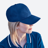 6 Panel Boost Cap  – Structured Low Profile Cap with Pre-Curved Peak, Velcro Closure, 100% Polyester Twill Fabric | Usbandmore