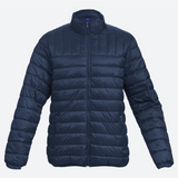 Men’s Navy Value Puffer Jacket – 20D Nylon Shell with Ultra Soft Quilted Padding – Funnel Collar, Elasticated Cuffs & Hem, Full Zip Closure | Usbandmore