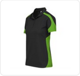 Ladies Talon Golf Shirt – 145g BIZ COOL™ Breathable Polyester – Moisture-Wicking Sports Knit, Contrast Panels, Knitted Collar | Usbandmore