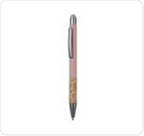 Okiyo Denki Stylus Ball Pen – Aluminium & Cork Grip with Stylus Tip – Smooth Black German Ink, 1500m Writing Distance | Usbandmore