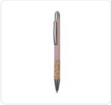 Okiyo Denki Stylus Ball Pen – Aluminium & Cork Grip with Stylus Tip – Smooth Black German Ink, 1500m Writing Distance | Usbandmore