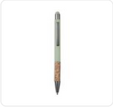 Okiyo Denki Stylus Ball Pen – Aluminium & Cork Grip with Stylus Tip – Smooth Black German Ink, 1500m Writing Distance | Usbandmore