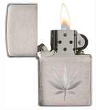 Chrome Marijuana Leaf Design
