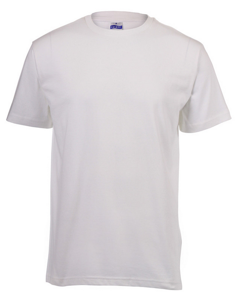 Unisex White Platinum T-Shirt – 160g 100% Ring-Spun Cotton – Crew Neck, Shoulder-to-Shoulder Tape, Double Stitched Sleeves & Hem |Usbandmore