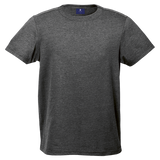 Barron 145g Men's Crew Neck T-Shirt Charcoal melange – 100% Carded Cotton Single Jersey – Double Rib Neck, Shoulder-to-Shoulder Taping, Reactive Dyed Comfort Fit | Usbandmore