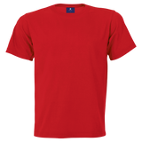 Barron 160g Crew Neck True Red T-Shirt – 100% Super Carded Cotton Single Jersey – Double Needle Finish, Shoulder-to-Shoulder Taping, Double Neck Rib, Generous Cut | Usbandmore