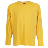 135g Long Sleeve Polyester T-Shirt - Barron Yellow Barron |USBANDMORE