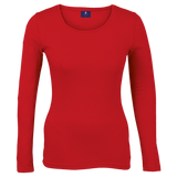 145g Ladies Long Sleeve T-shirt - Barron True Red Barron |USBANDMORE