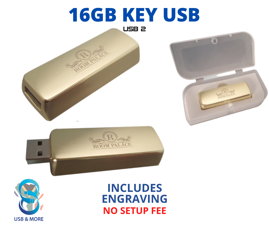 16GB Gold Bar Shaped USB Includes Engraving|usbandmore – USB & MORE