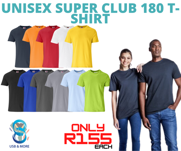 Unisex Super Club 180 T-Shirt - USB & MORE