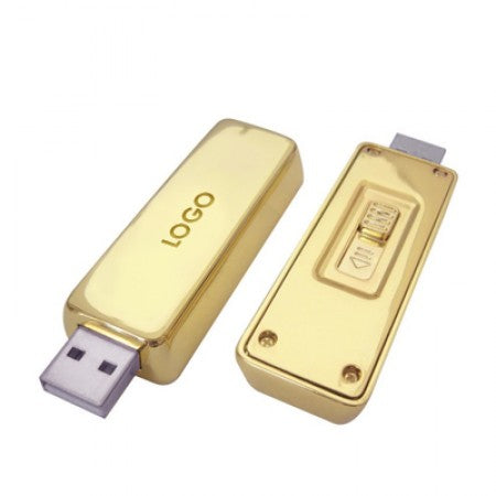 Usb Socket Gold Model 16GB Gold Bar Shaped USB Includes Engraving|usbandmore – USB & MORE
