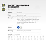 Safety Polycotton Boiler Suit - USB & MORE