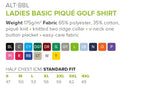 Ladies Basic Pique Golf Shirt - USB & MORE