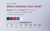 Mens Cardinal Golf Shirt - USB & MORE