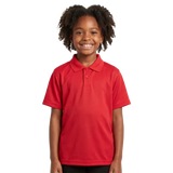 Kids Dry Fit Polo – Classic Fit, 140gsm 100% Bird Mesh Polyester – Self-Fabric Collar, 2-Button Placket, Double Stitching on Sleeves & Hems | Usbandmore