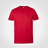 FWRD Classic T-Shirt Red – 145gsm 100% Carded Cotton – Ribbed Crew Neckline, Taped Shoulders, Double Stitched Hem & Sleeves, Tubular Fit | Usbandmore