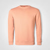 FWRD Basic Crew Neck Sweater Peach – 240gsm CVC Cotton-Polyester Blend – Brushed Fleece, Ribbed Waist & Cuffs, V-Detail Neck Insert | Usbandmore