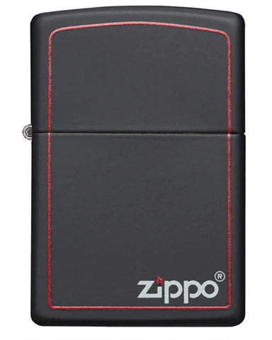 Classic Black and Red Zippo - USB & MORE