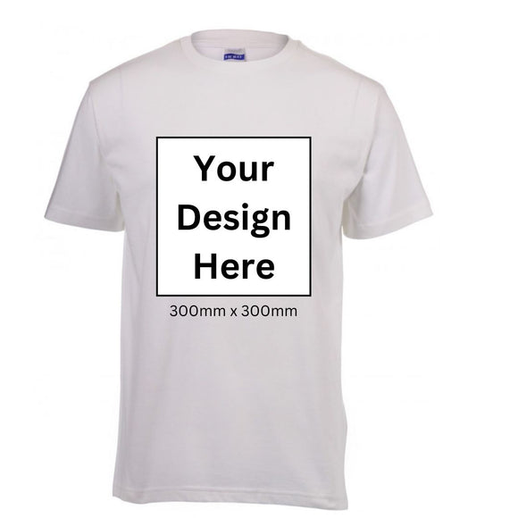Your Own Branded Shirt - (White only with full colour print) - USB & MORE