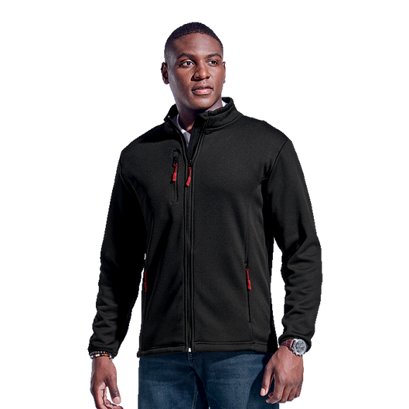 Barron 320g Men's Finch Jacket – Bonded Polyester Soft-Shell – Concealed Zippered Side Pockets, Elasticated Cuffs, Drawcord Hem, Wind-Resistant, Easy Care | Usbandmore