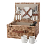 Two Person Willow Picnic Basket - Barron - USB & MORE