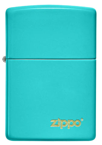 Classic Flat Turquoise Zippo Logo - USB & MORE