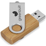 16GB Eco Swivel Bamboo USB - USB & MORE