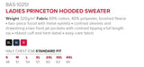 Ladies Princeton Hooded Sweater - USB & MORE